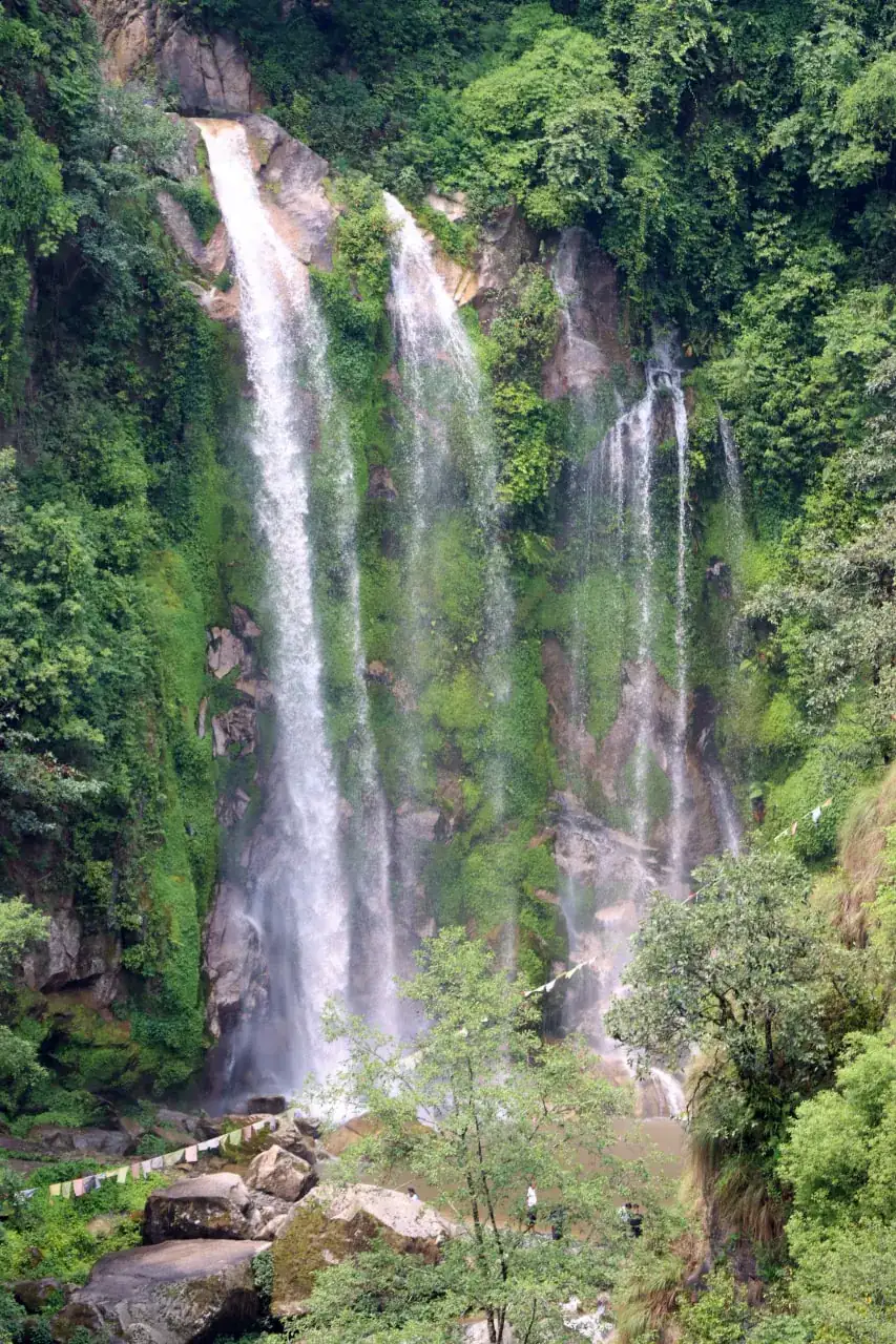 Mohili Waterfall surrounded by greenery near Karjat